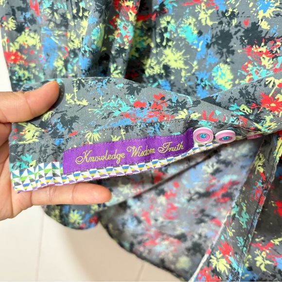 Robert Graham Knowledge Wisdom Truth Gray Long Sleeve Size L - Picture 4 of 10